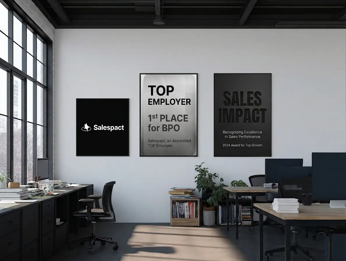 Salespact offices concept with awards