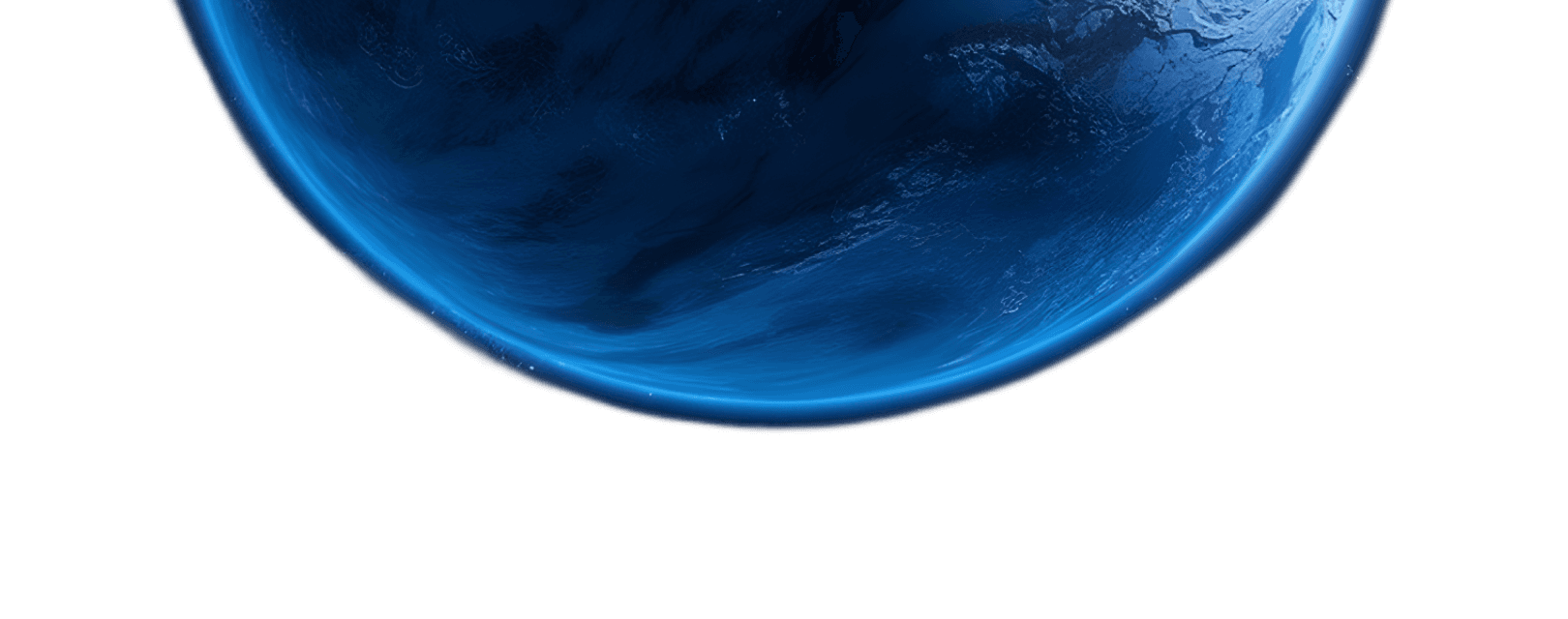imagem decorativa de planeta azul