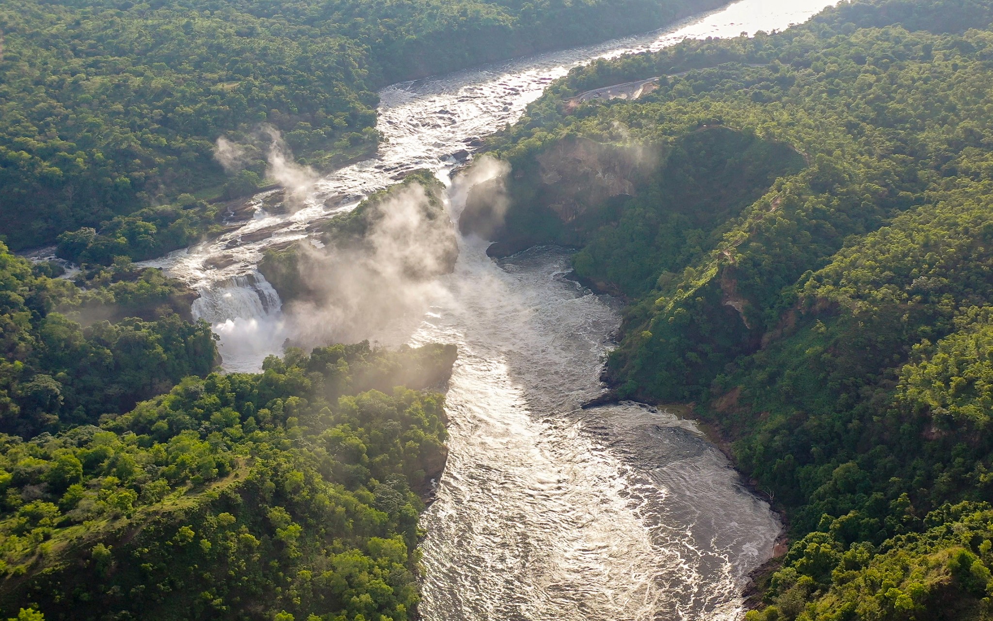 Aerial view of Murchison Falls