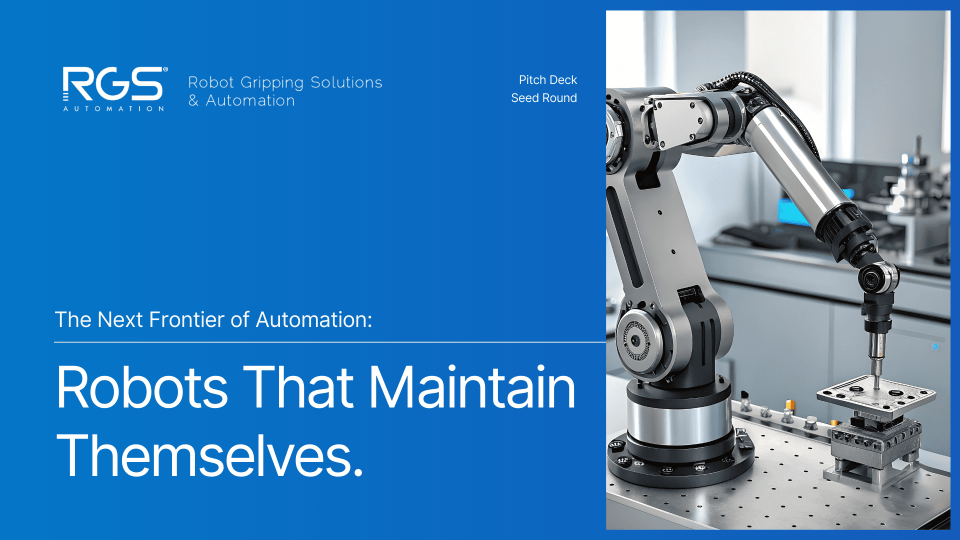 Pitch deck design mockup for RGS