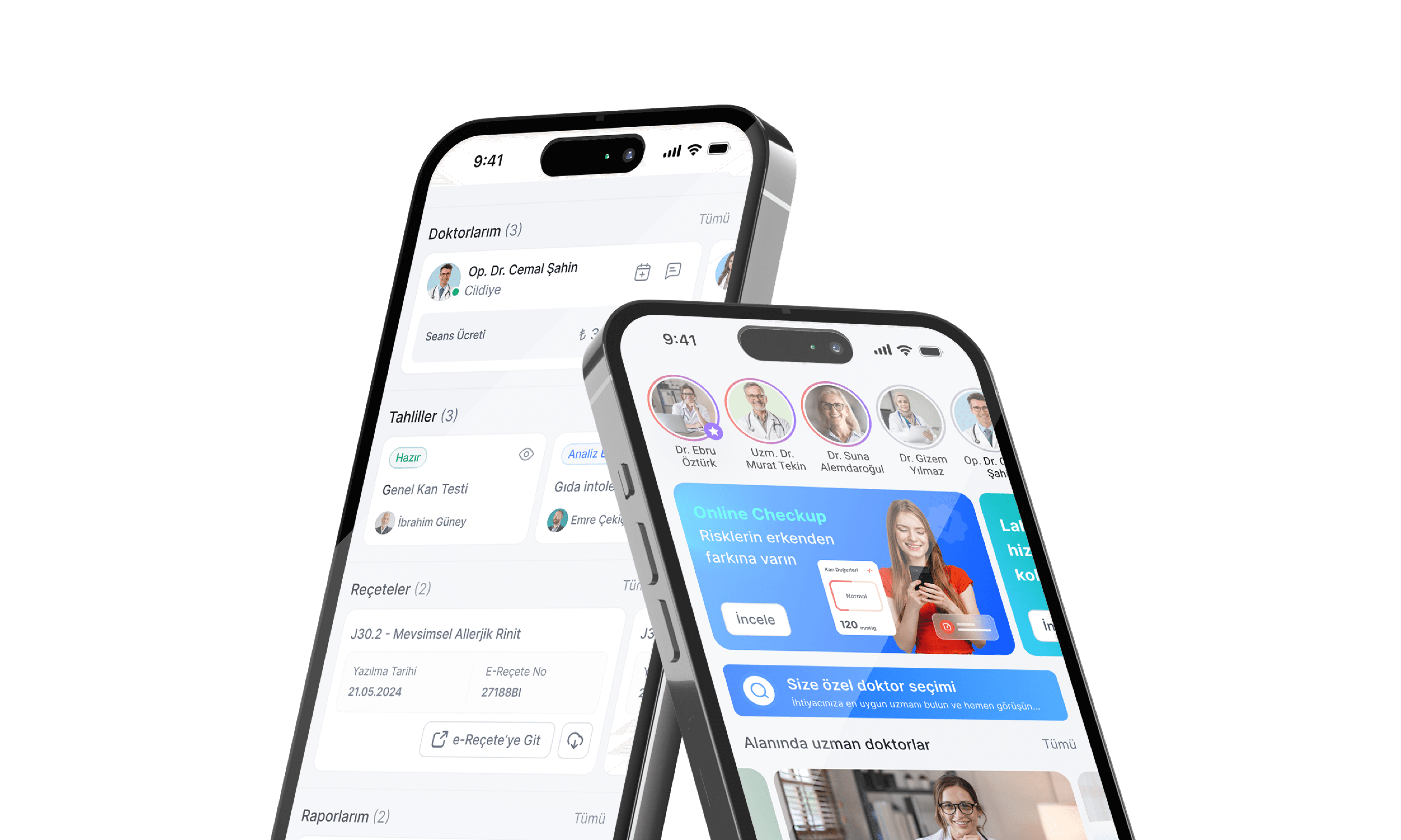 Two screenshots of the website home page