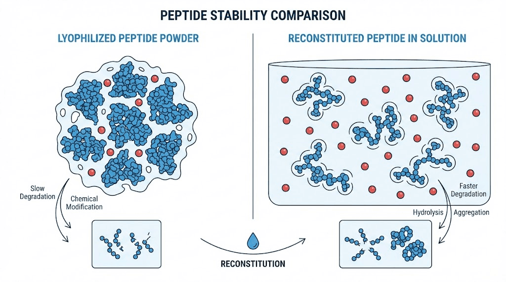how long do peptides last at room temperature