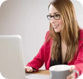 Business professional using digital invoicing software to manage small business payments.