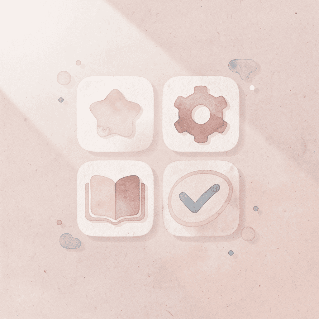 Four icons representing career, culture, travel, and business benefits