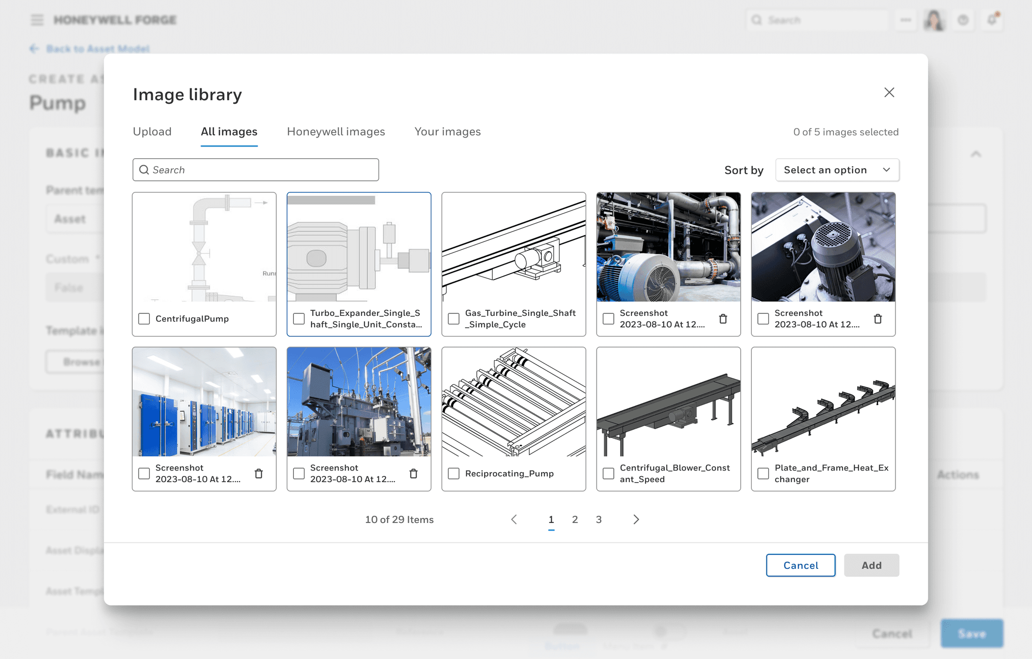 Image library oor the Honeywell Forge Onboarding Portal