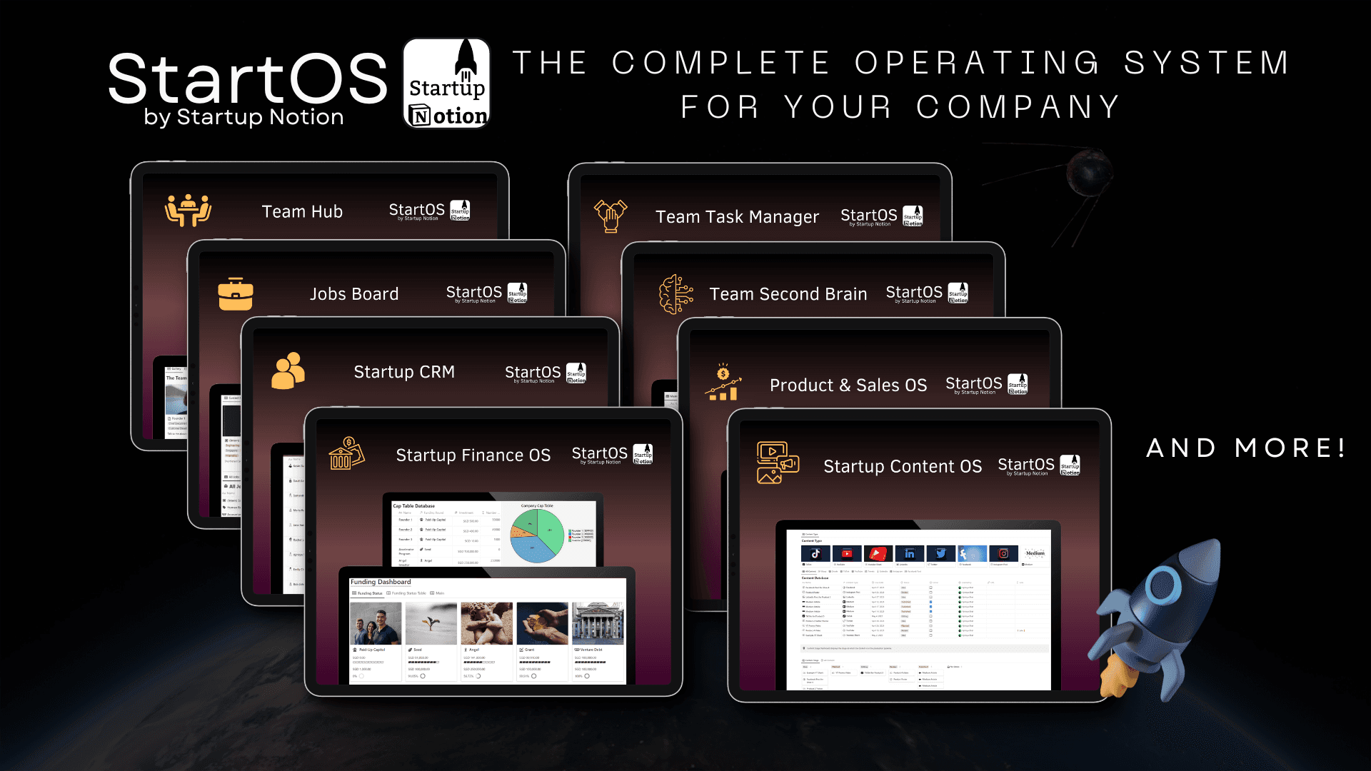 20+ Best Notion Startup Templates