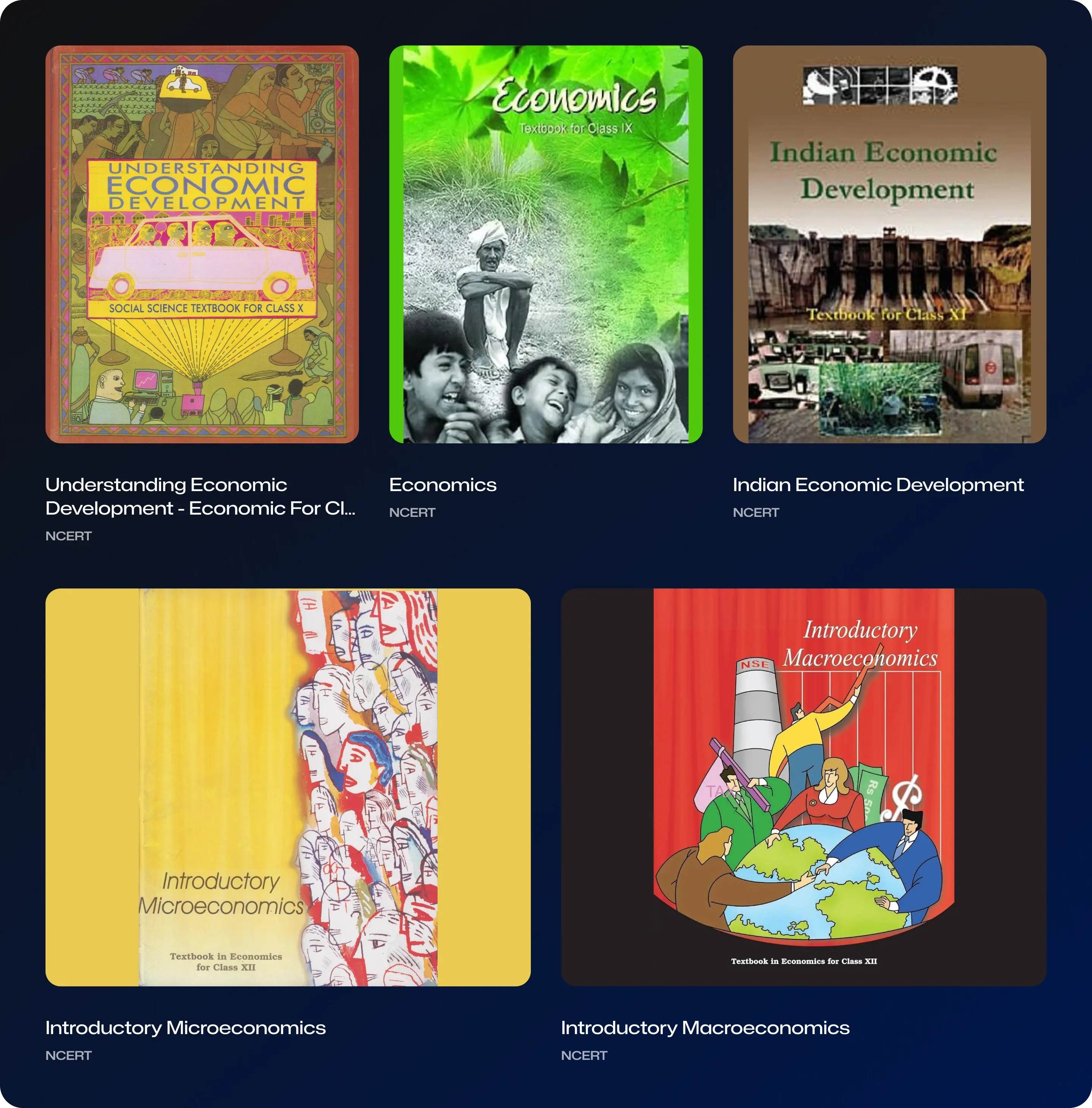 Economics Books Collection for UPSC