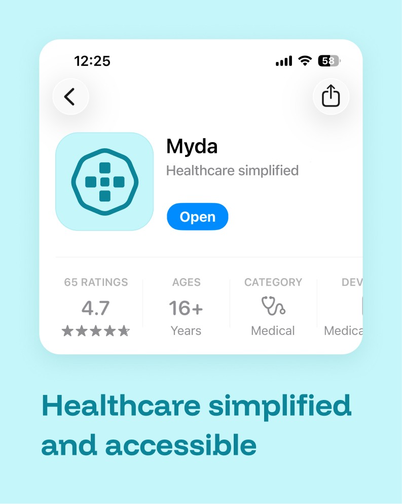 UI chat screen for medical app