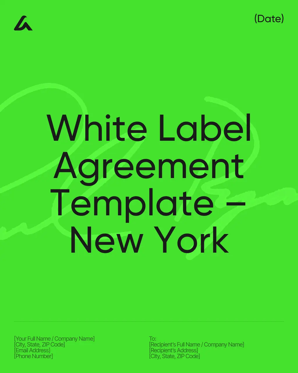 White Label Agreement Template – New York