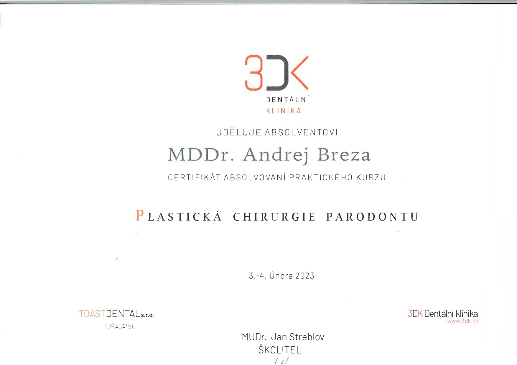 Andrej Breza - Plastická chirurgie parodontu