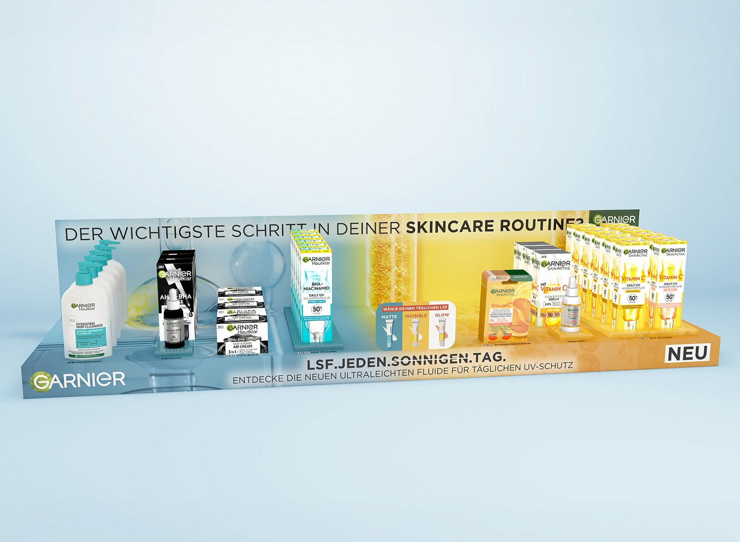 POS Regalaufleger von Garnier