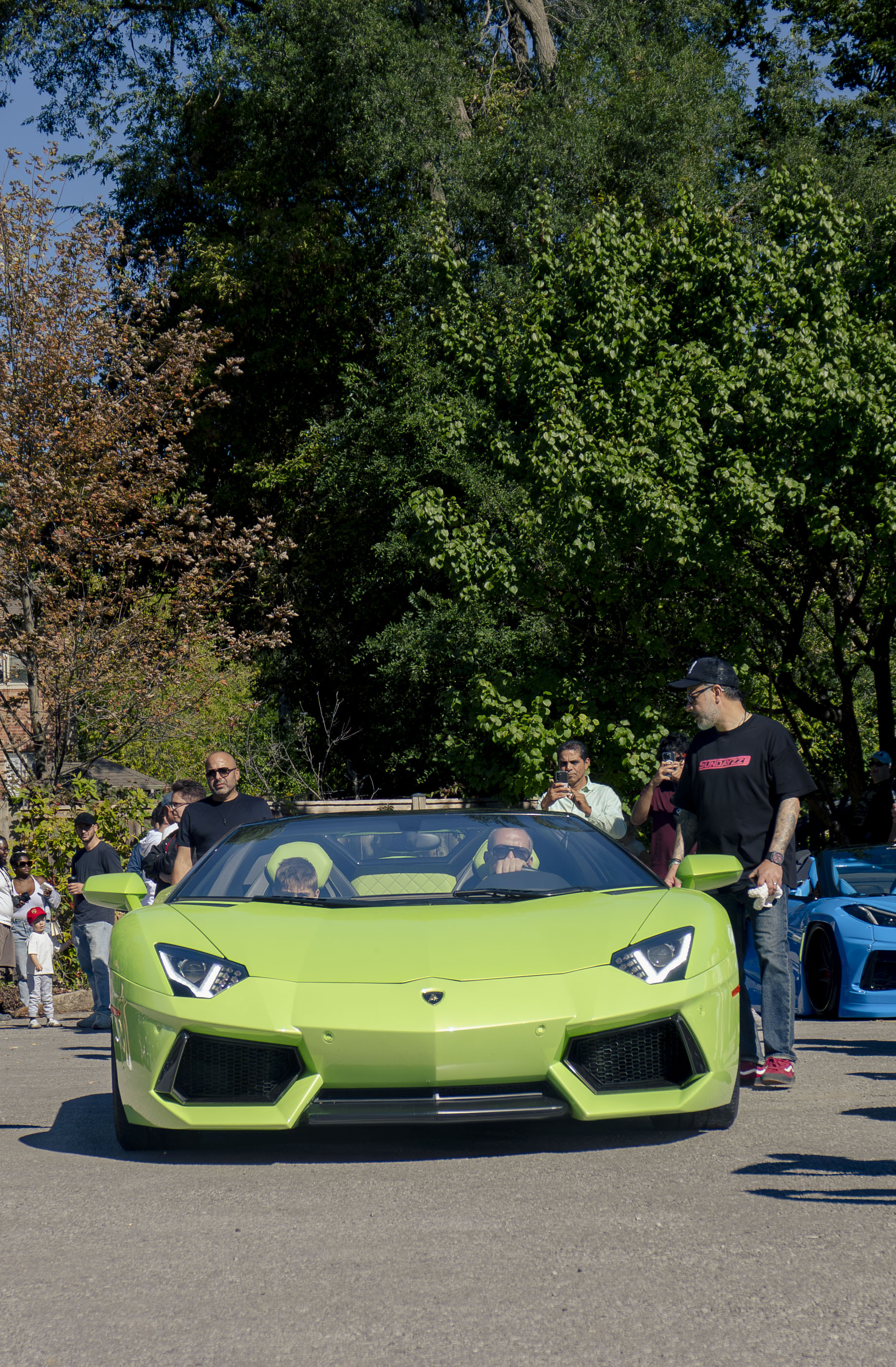 Fashion photoshoot with a woman posing in a dress