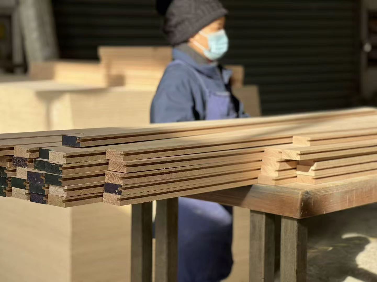 Tailored upholstery materials and furniture-making detail.