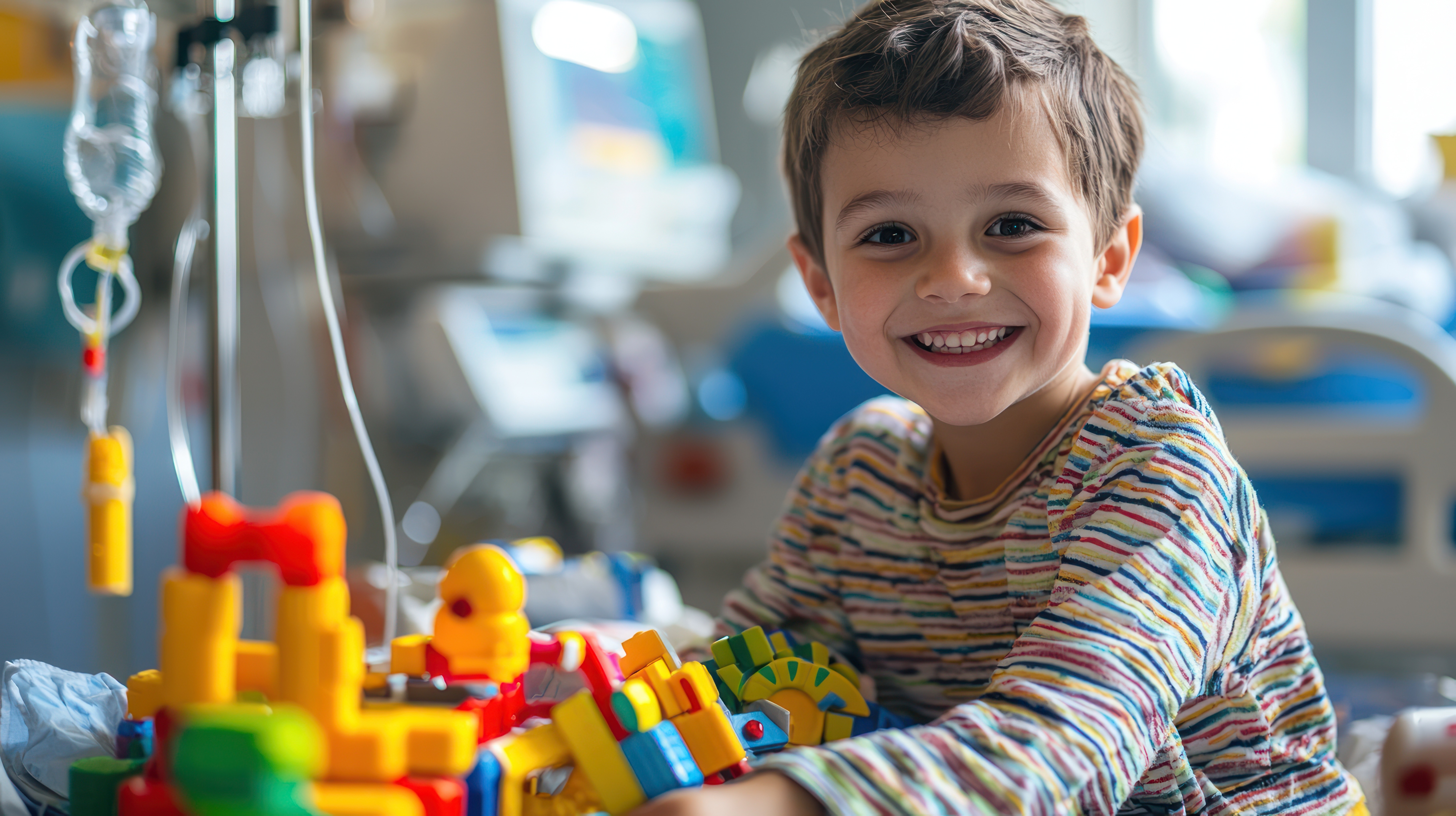 Bambino felice grazie al ricavato della corssa dei leoni