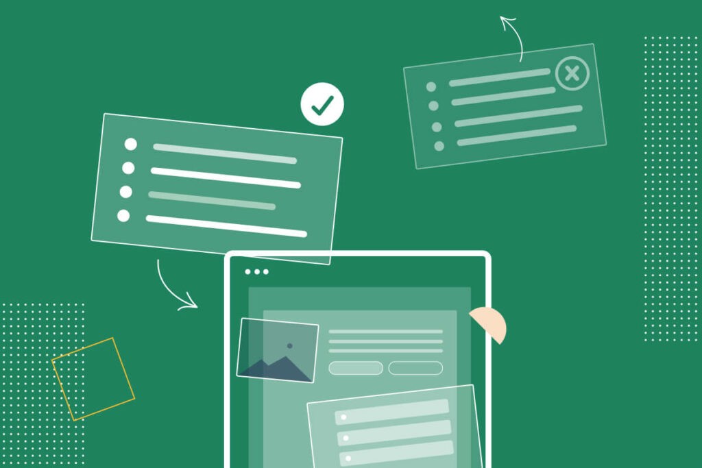 Illustration of icons and scope definition activities