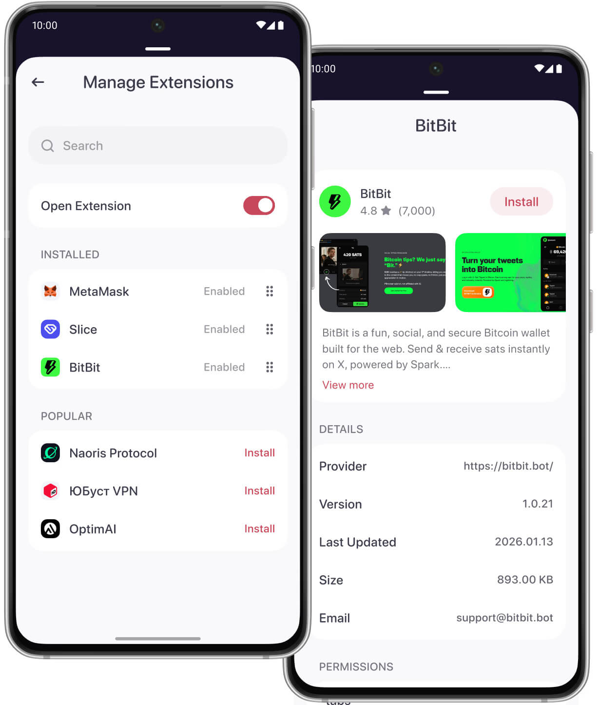 enjoy extension seamlessly using mobile