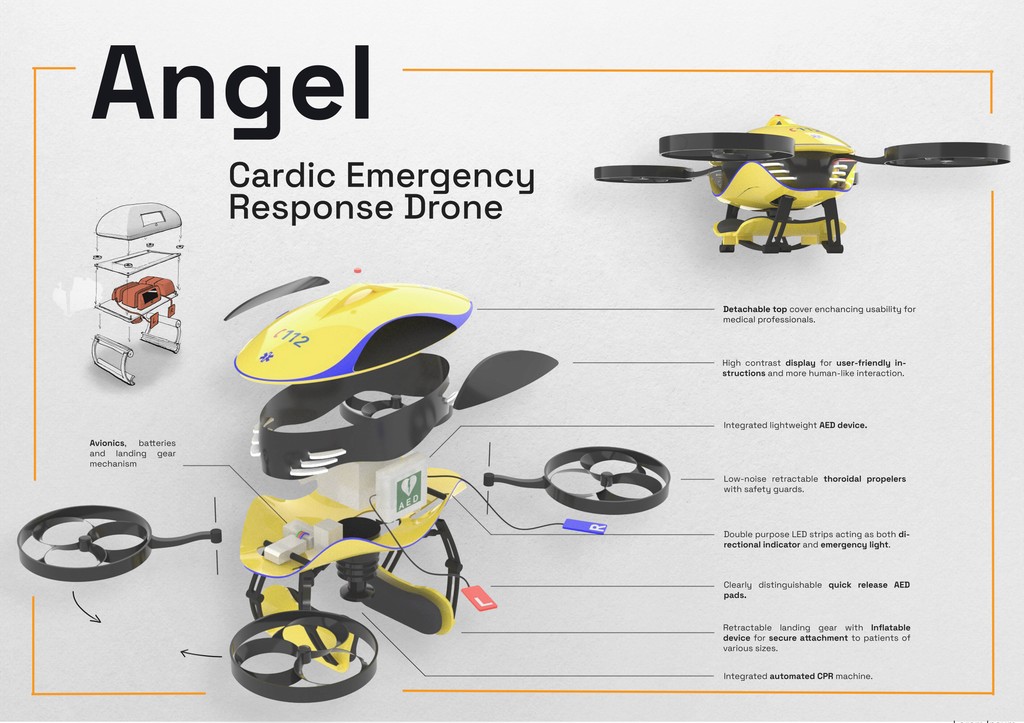 Angel Drone exploaded view poster
