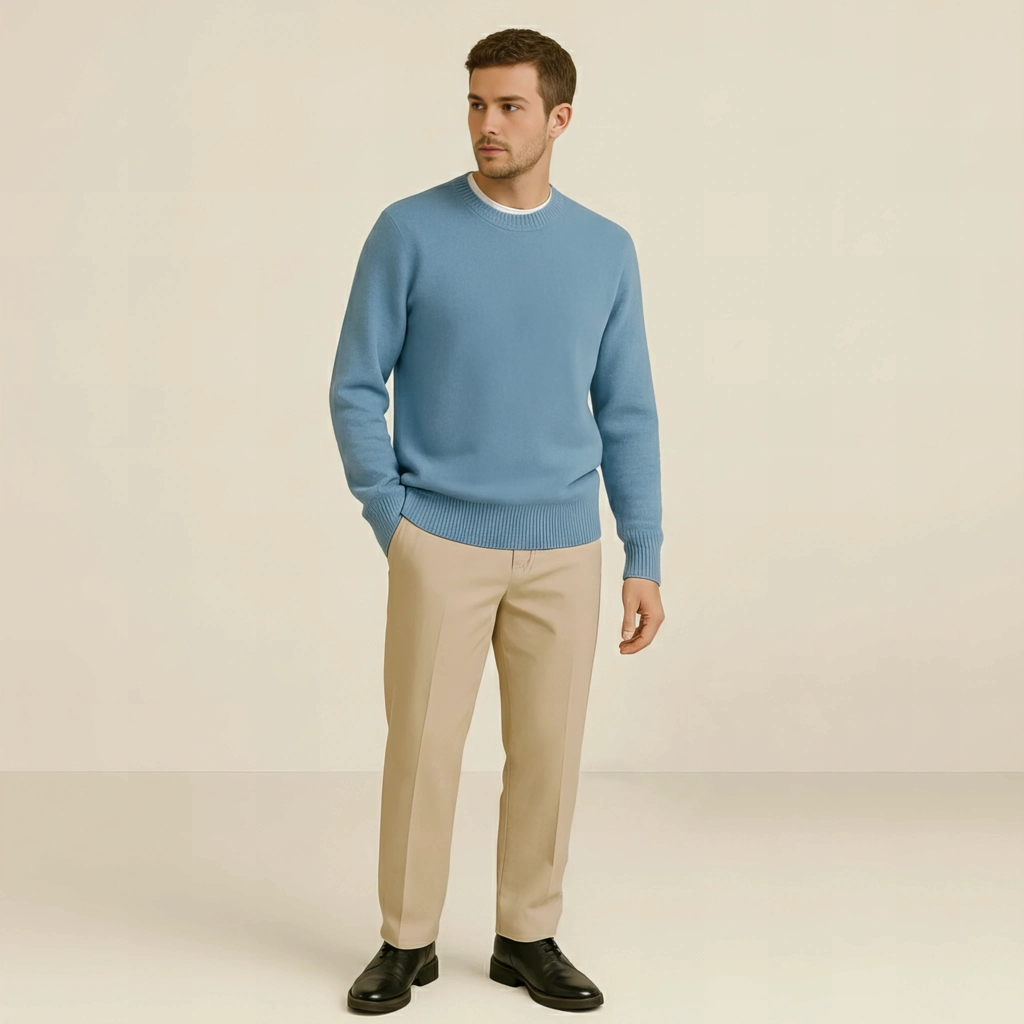 Essential Sweater in Sky Blue