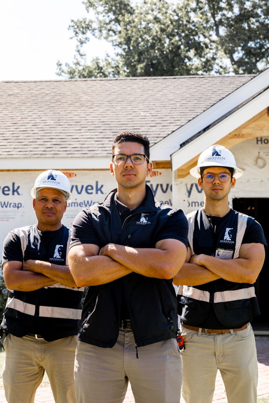 construction team on site