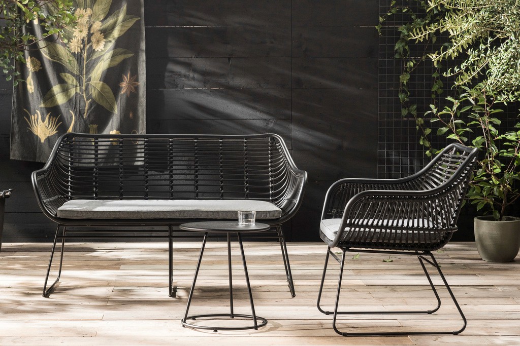 tuin styling zwart industrieel 