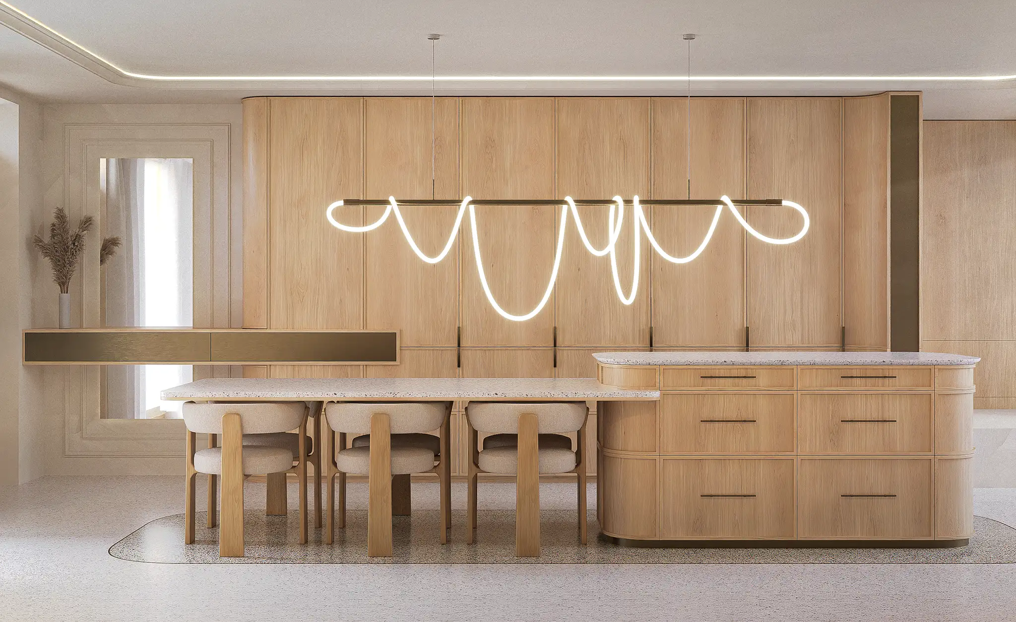 Dynamic picture of a cyclist riding downhill