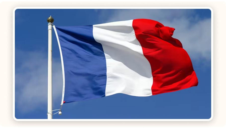 drapeau de la France