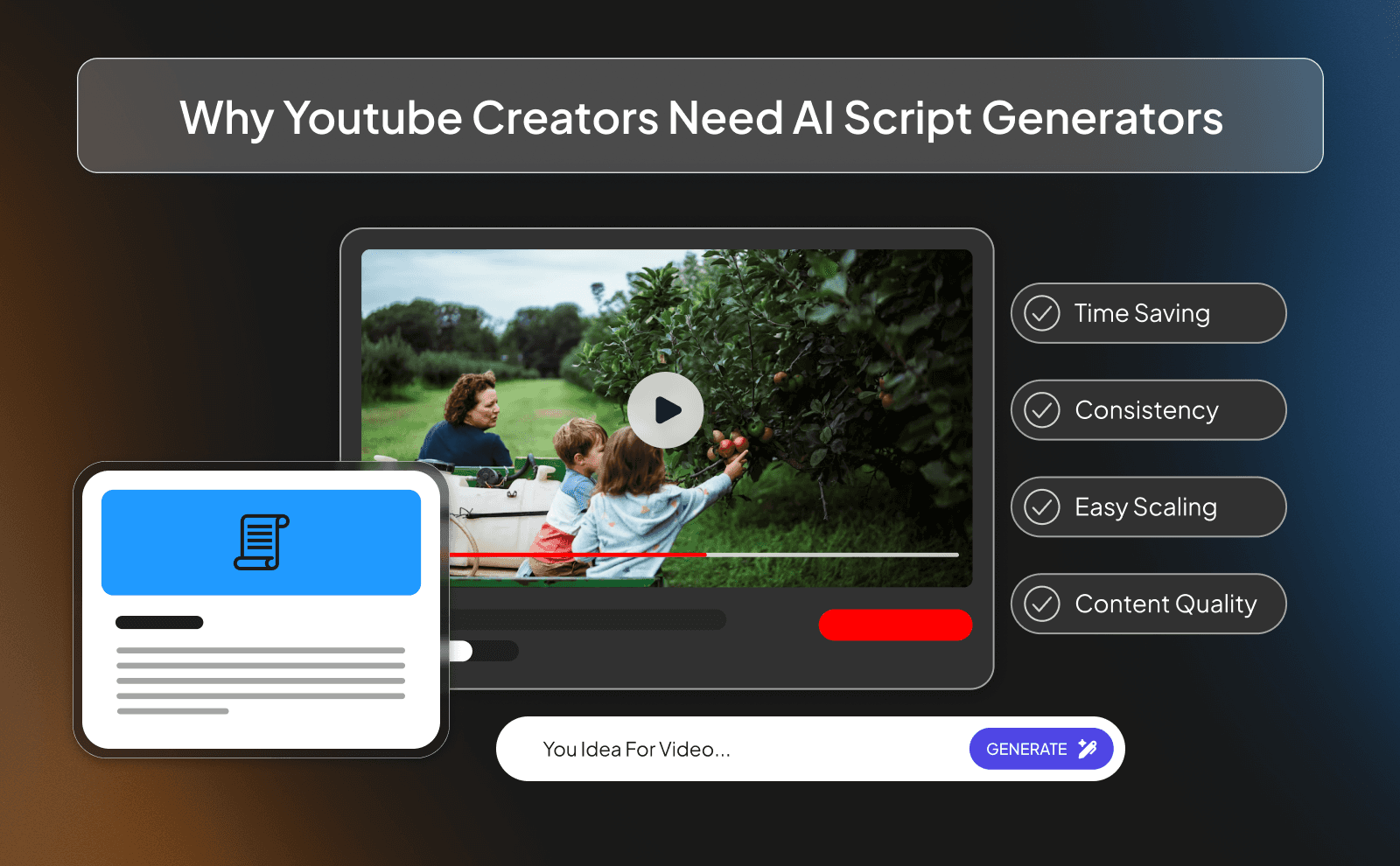 Why Youtube creators need AI script generators