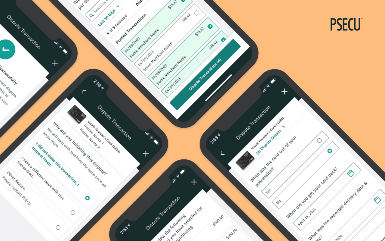 PSECU Digital Self Service Dispute