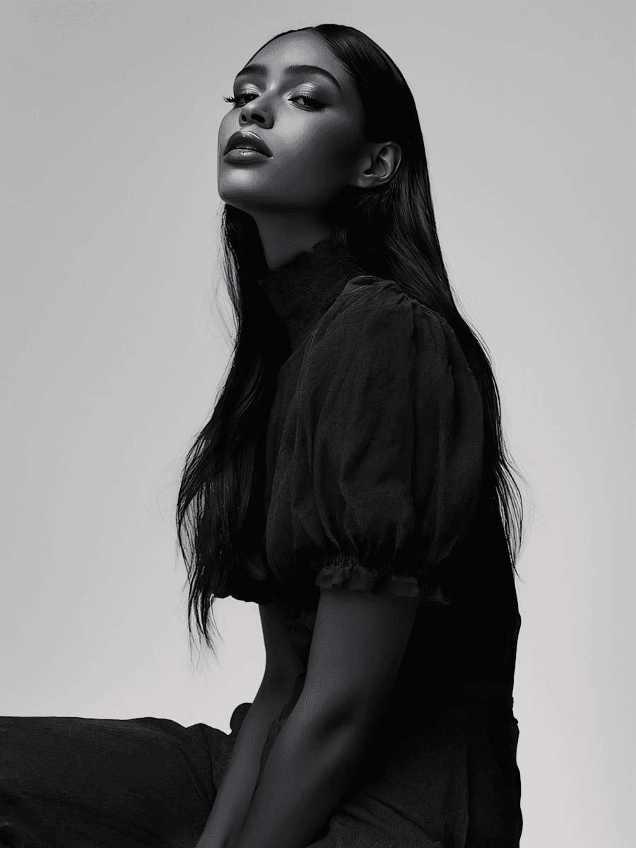 Modern Monochrome Portrait