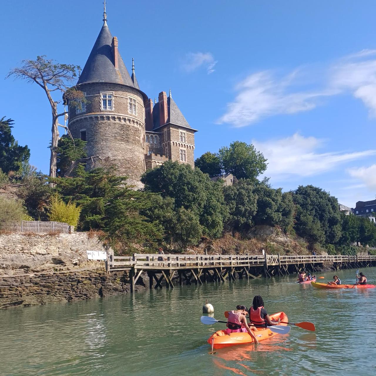 Château ou tourelle typique de la région de Pornic, Loire-Atlantique