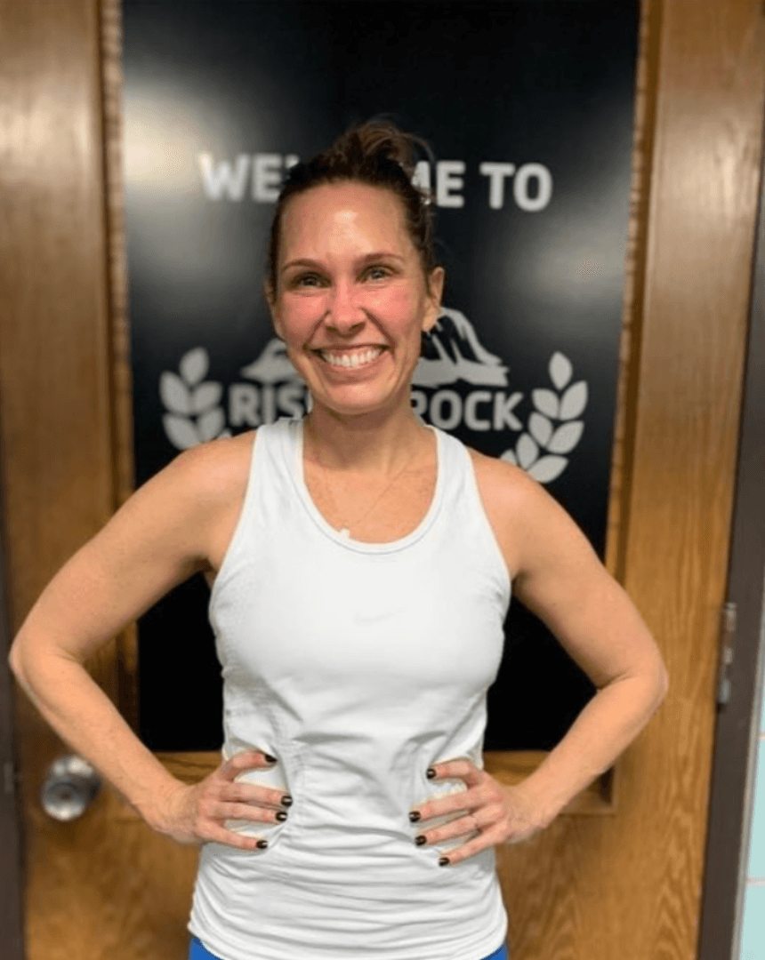 Woman pouring vitamins in her hand