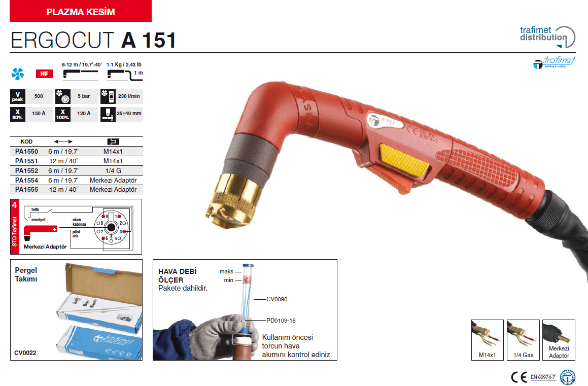 Trafimet Plazma Torç Ergocut A151