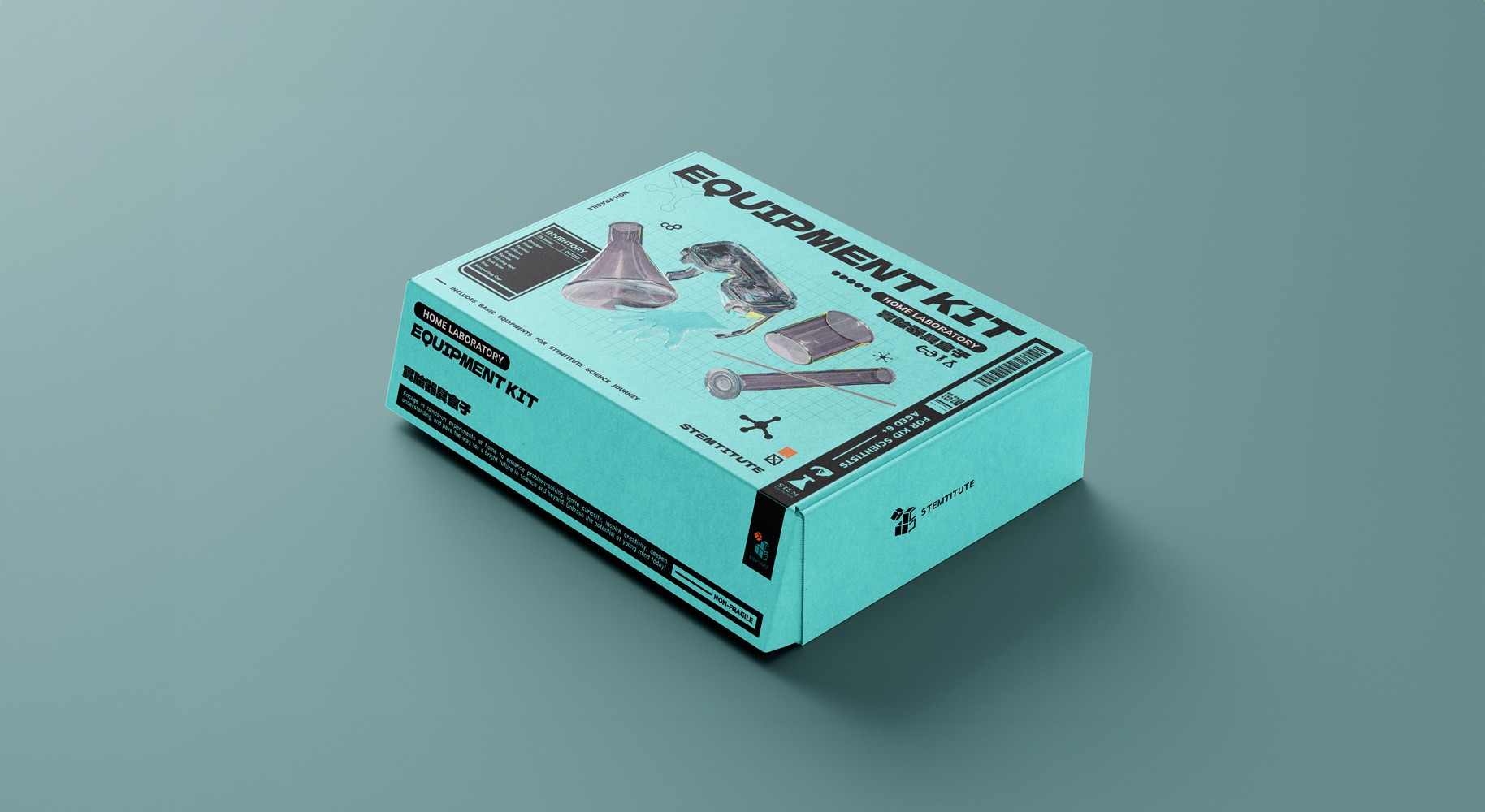 Streetside billboard with flyposters of the Batch.Works brand and illustrations