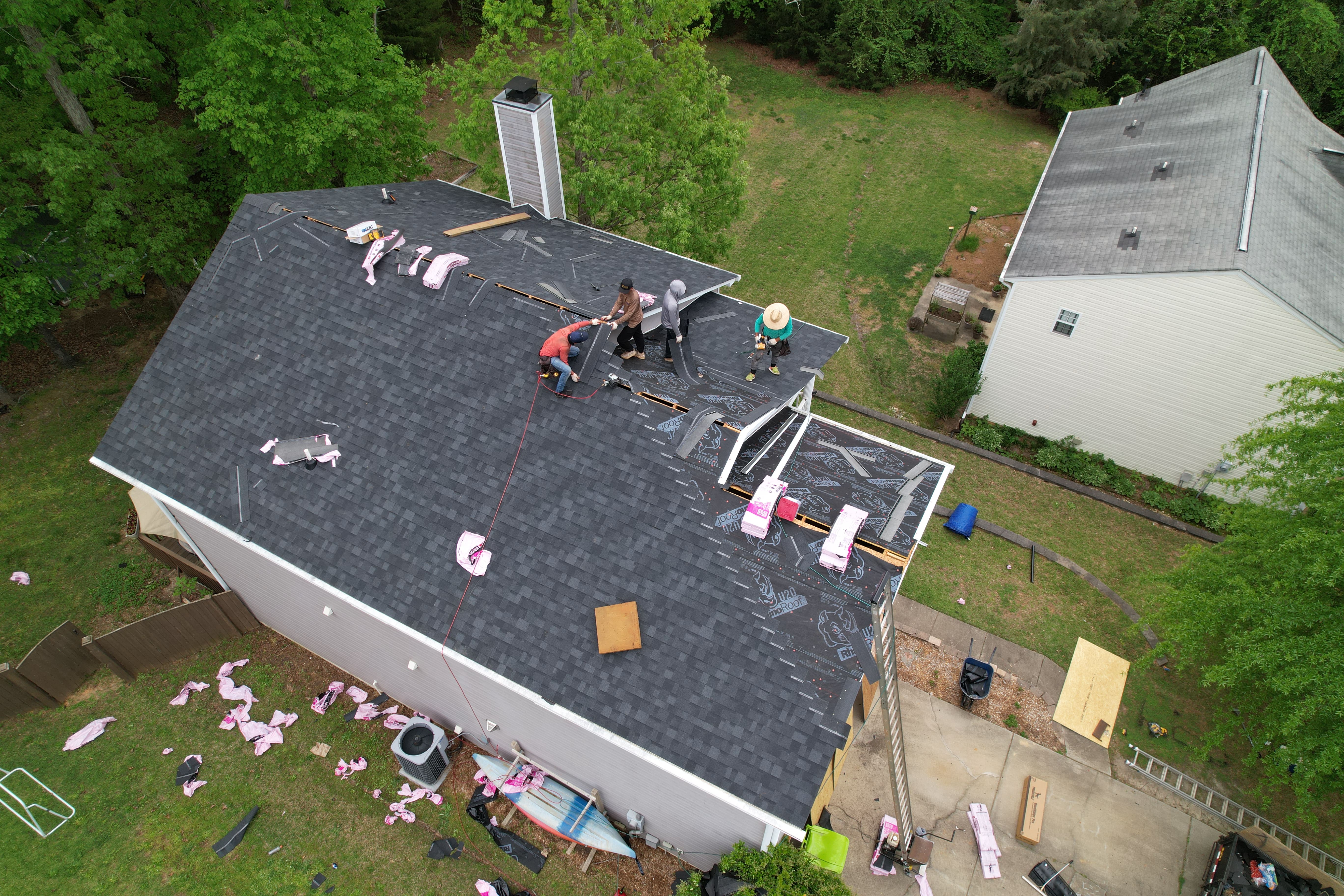 roof repairing process