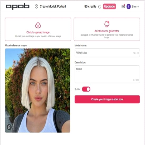 ai influencer generated by APOB AI-AI Influencer Generator