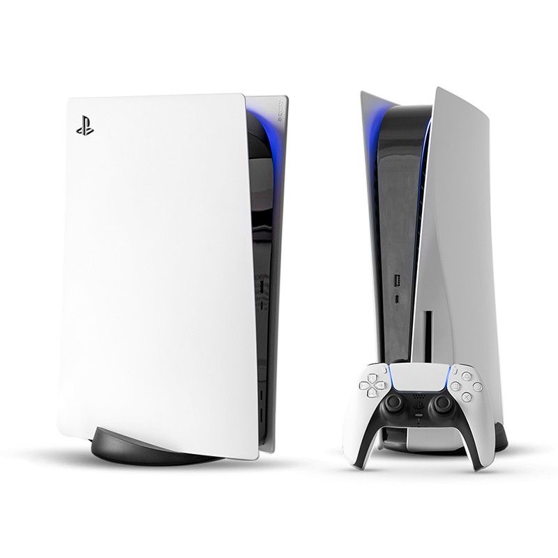 Console PlayStation 5 com controle, representando a conquista de diversão e tecnologia pelo consórcio Klubi.