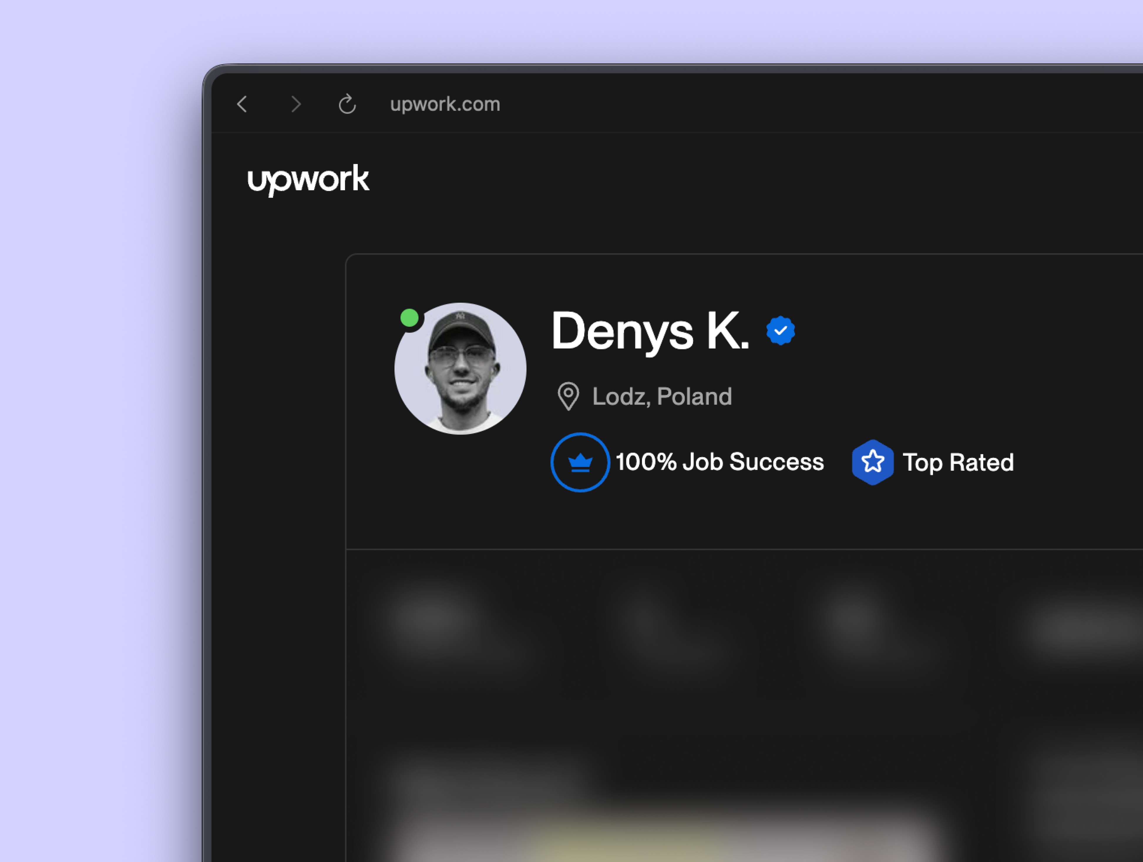 Denys K. Profile on Upwork — 100% Job Success, Top Rated