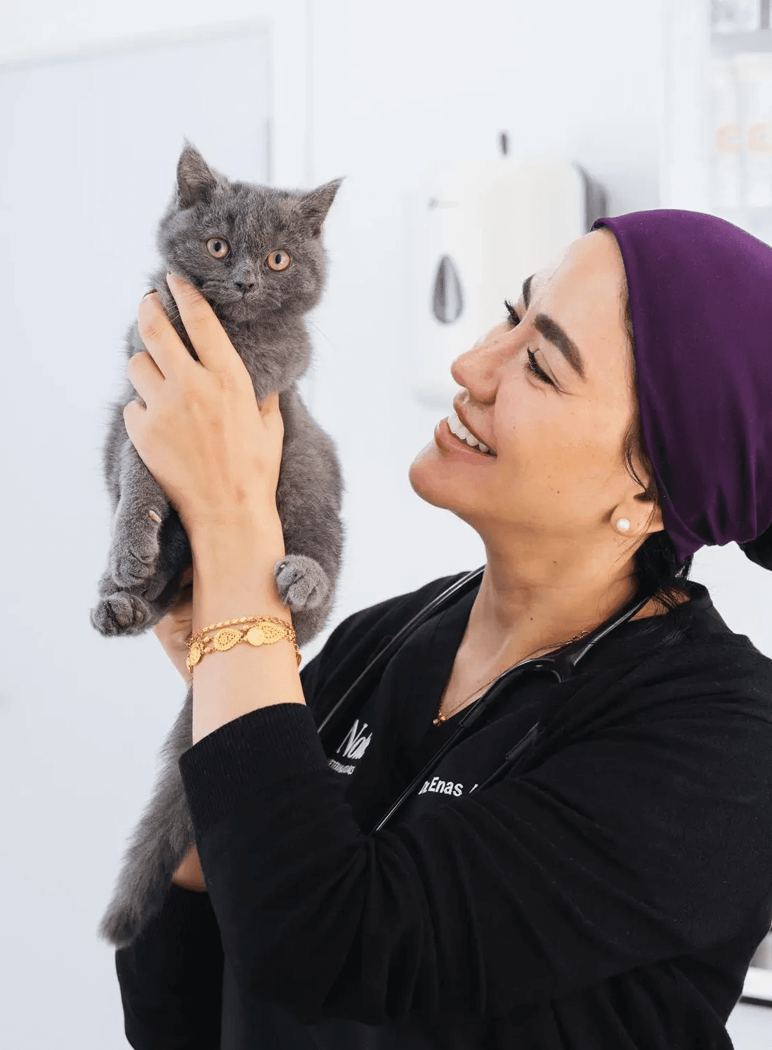 Exotic pet consultation with Dr. J. Yeganeh, including a gentle health assessment.