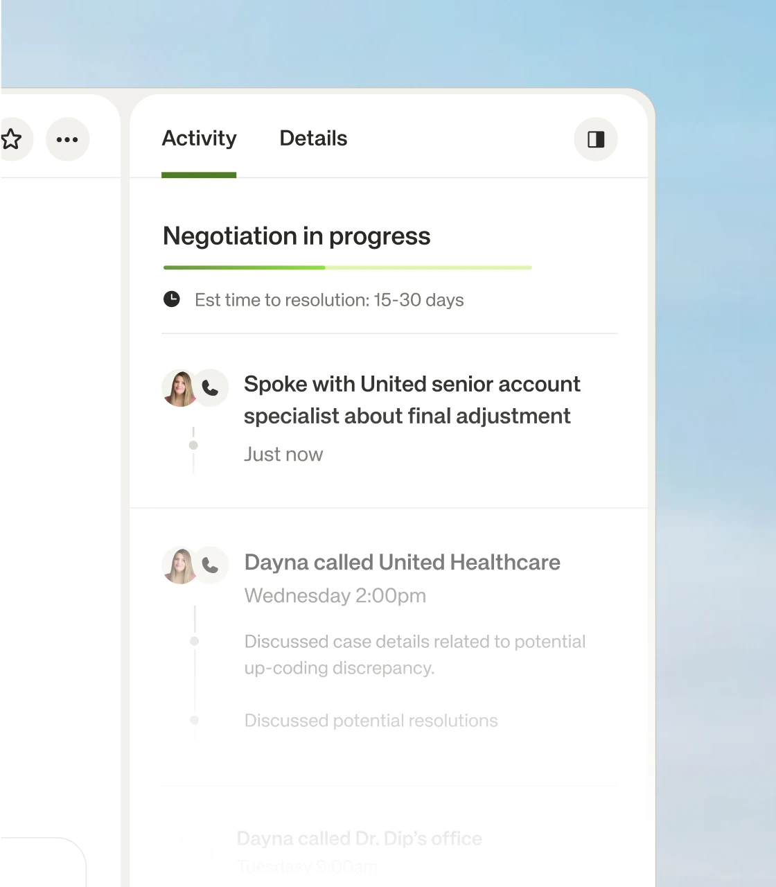 A healthcare expert from Granted is reviewing a medical bill.