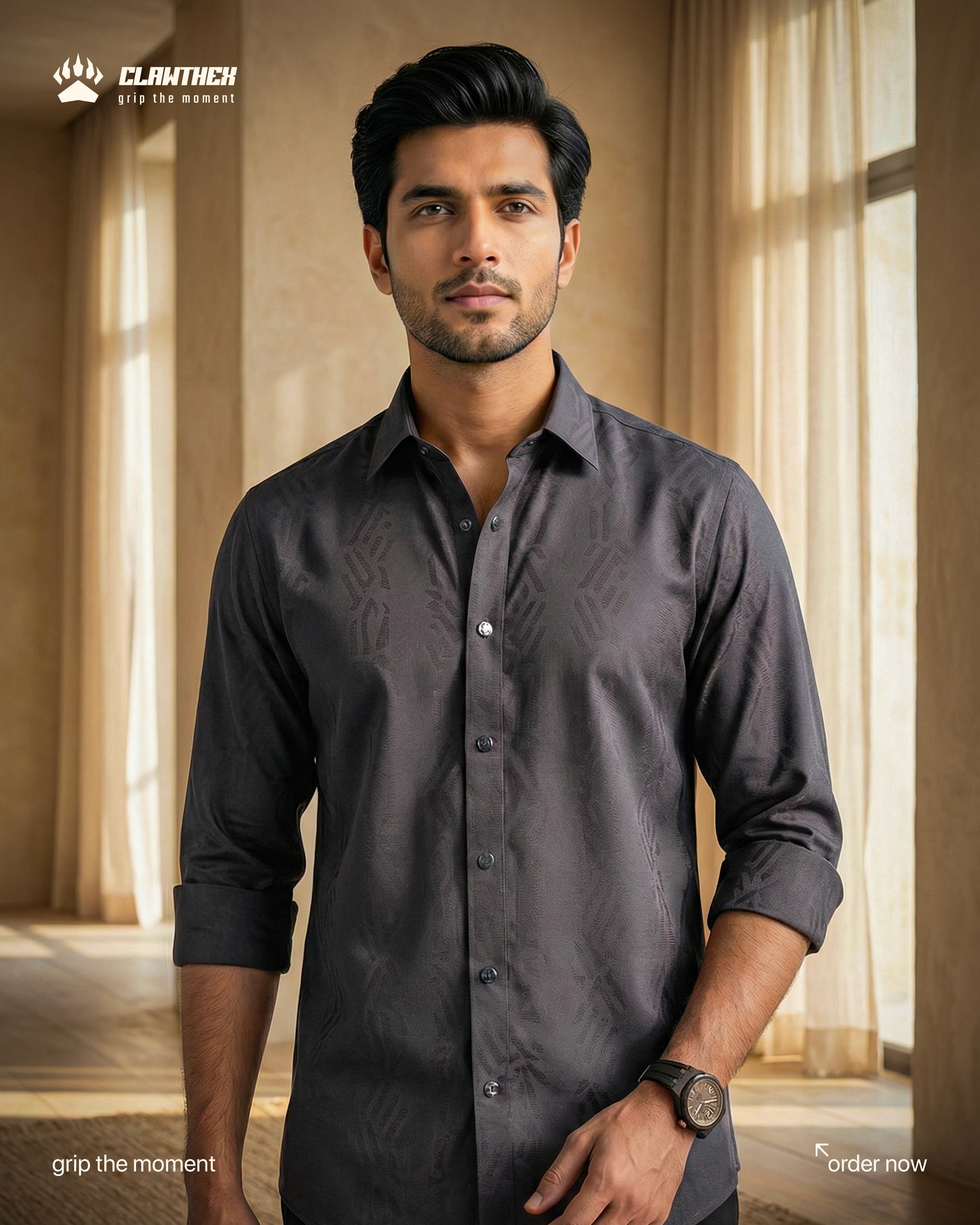 white button up shirt on clothes hanger