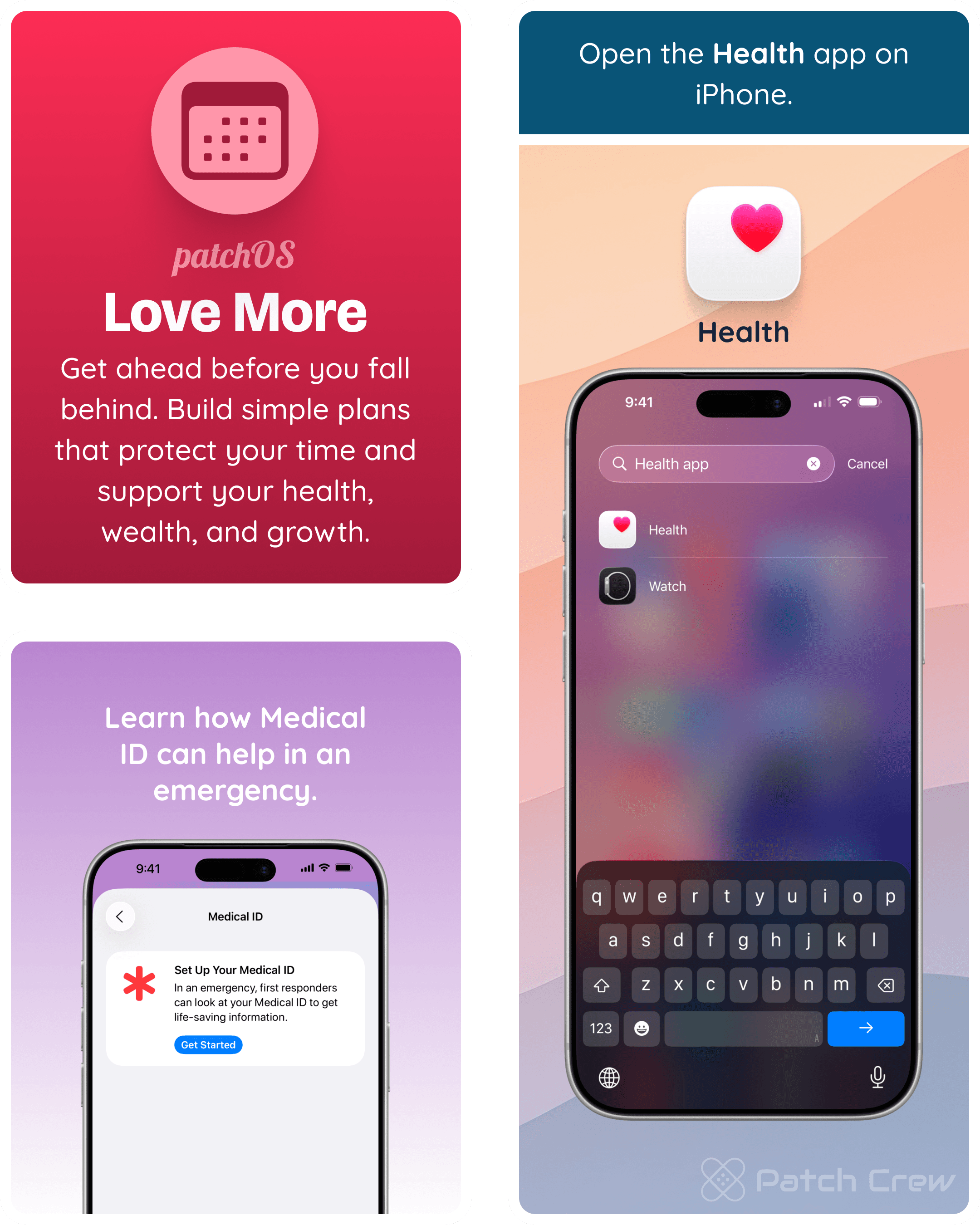 Image 3 of 13 from “Someone call 911”: The Health app prompts the user to set up a Medical ID for emergencies.