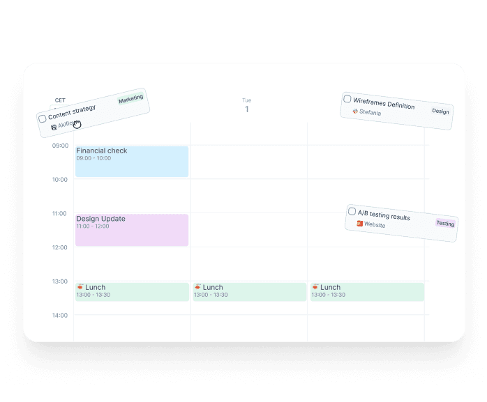 Integrated Task and Calendar Management