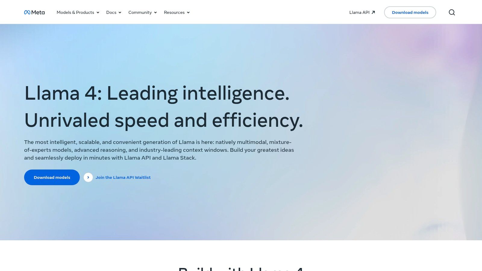 Meta Llama (official access and downloads)