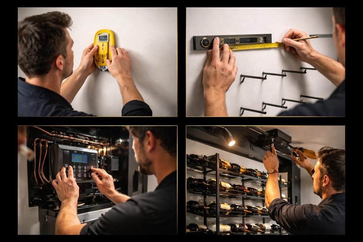 Wine rack installation planning