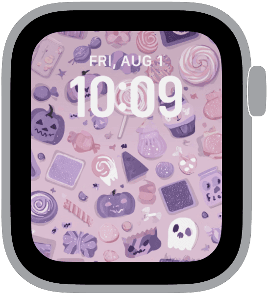A selected watchface from the candy grave collection