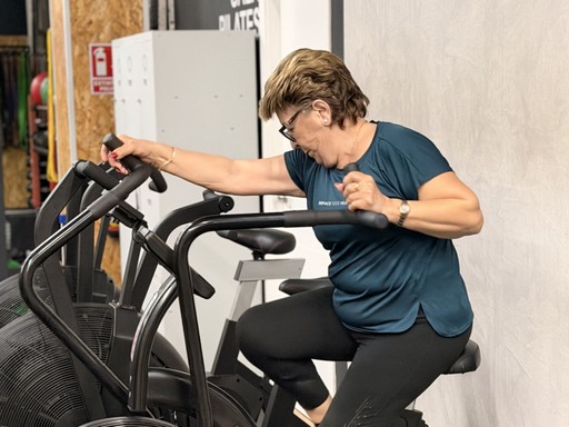 group of women doing yoga