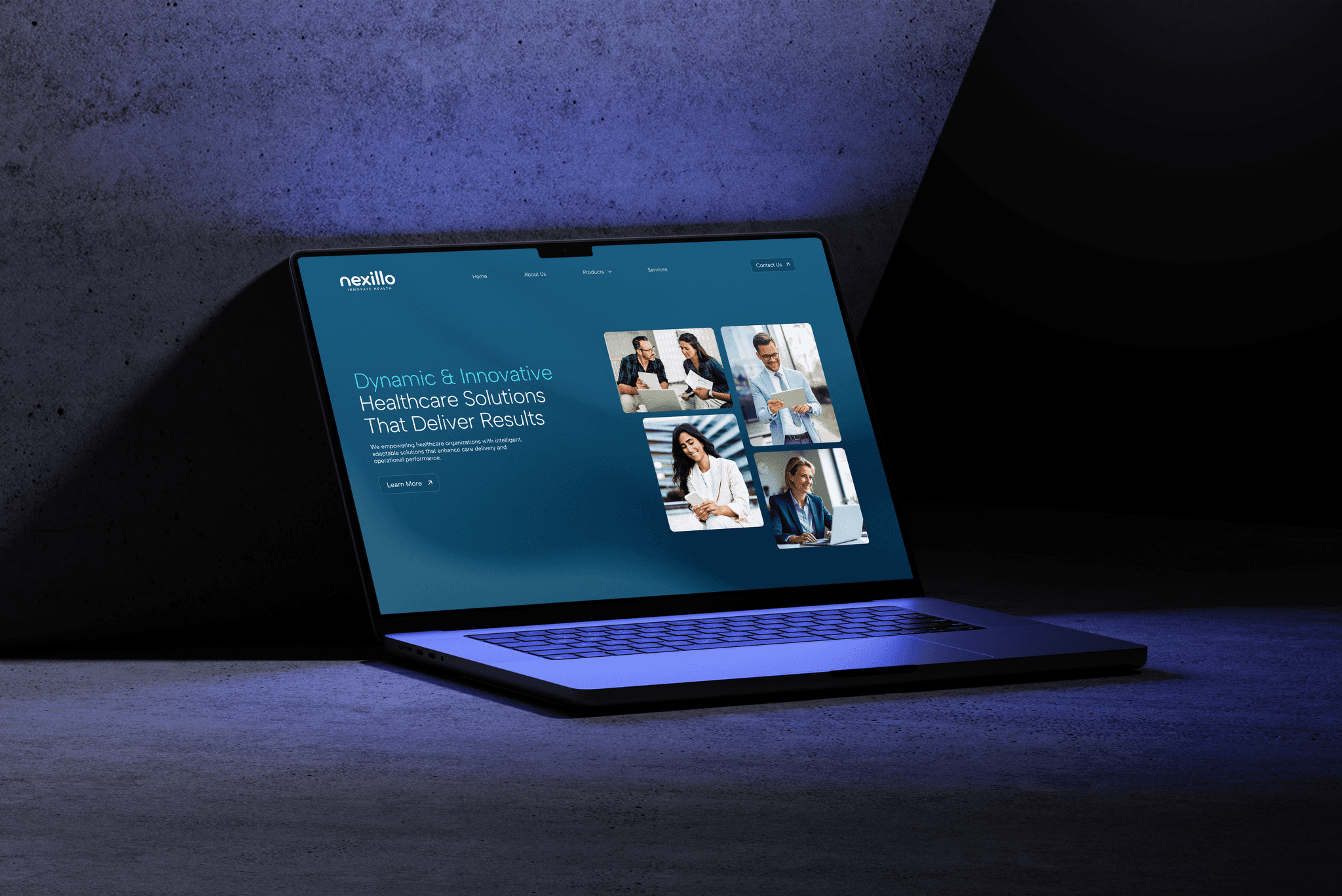 Nexillo Health Homepage Design