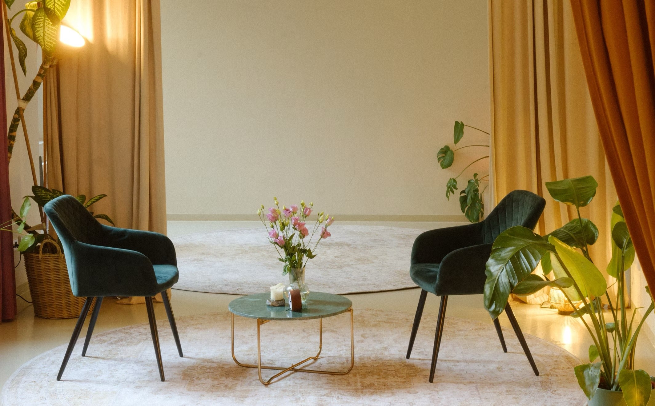 happy woman working on laptop and smiling