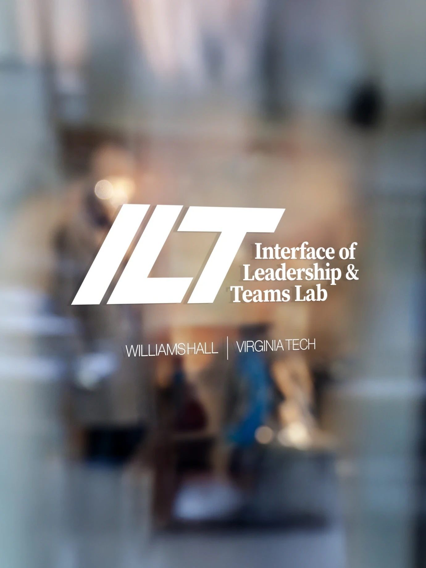 ILT Lab — Logo on glass door — Interior branding