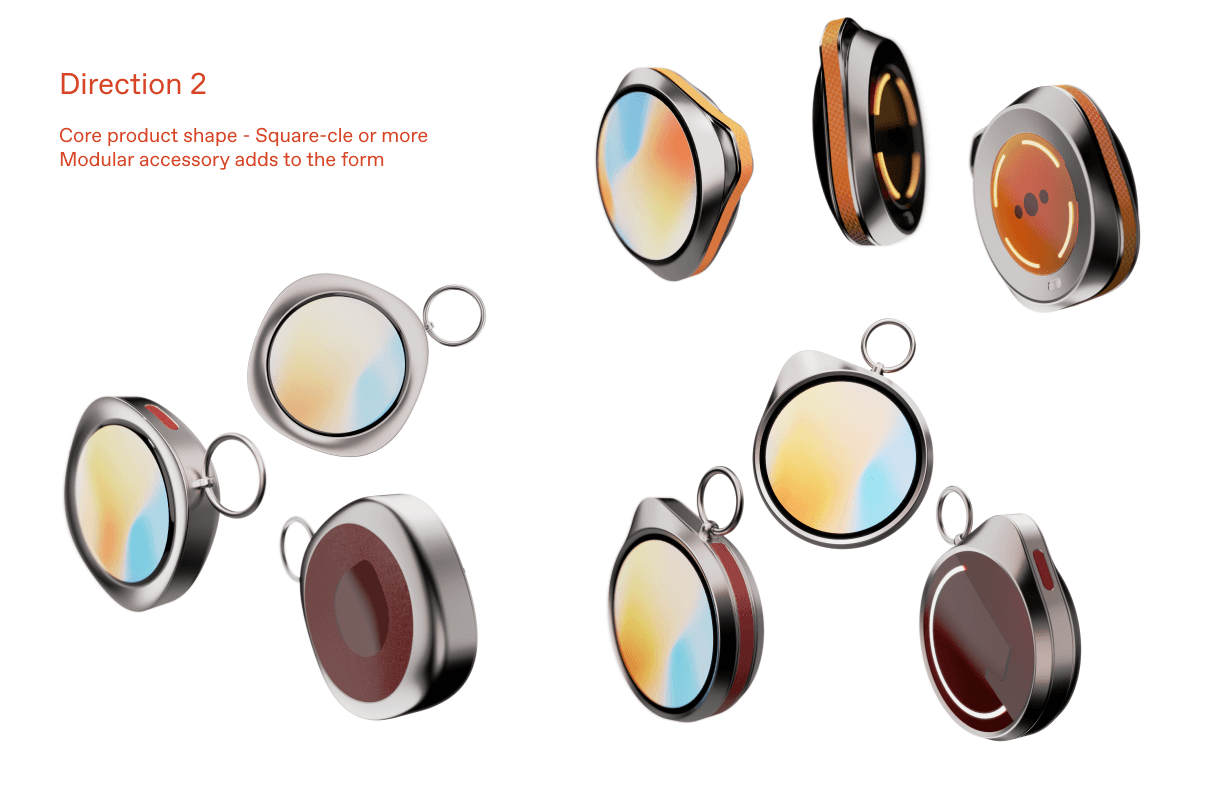 Rounded-square core with modular accessories